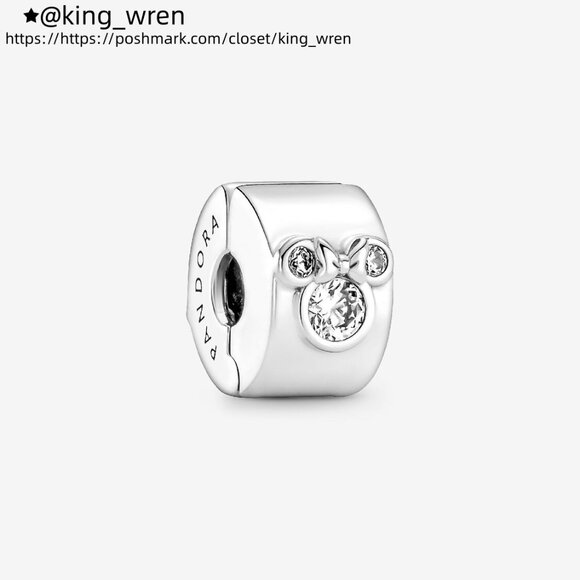 Pandora Disney Mickey Mouse & Minnie Mouse Clip Charm - Picture 1 of 3